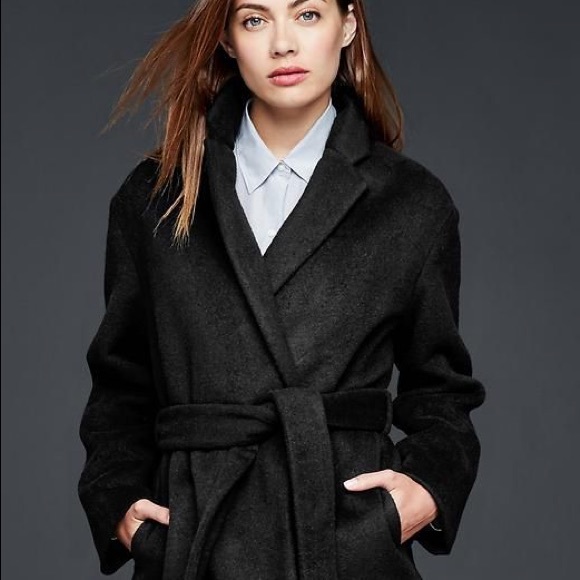 Gap | Wool-blend Wrap Coat - Picture 1 of 10